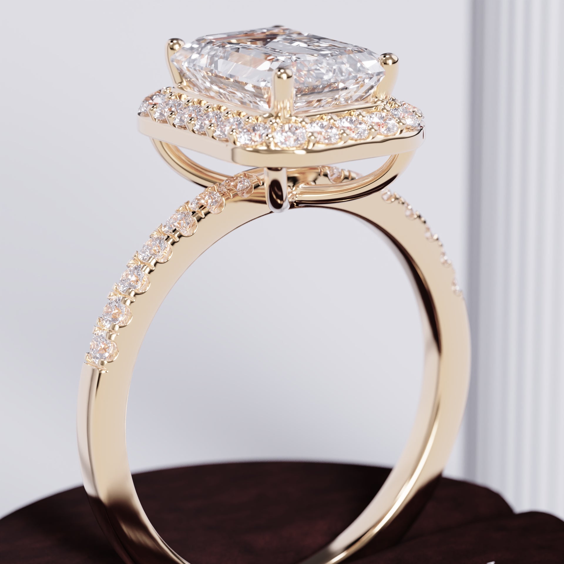 The Opaline Halo-Azara Jewelry