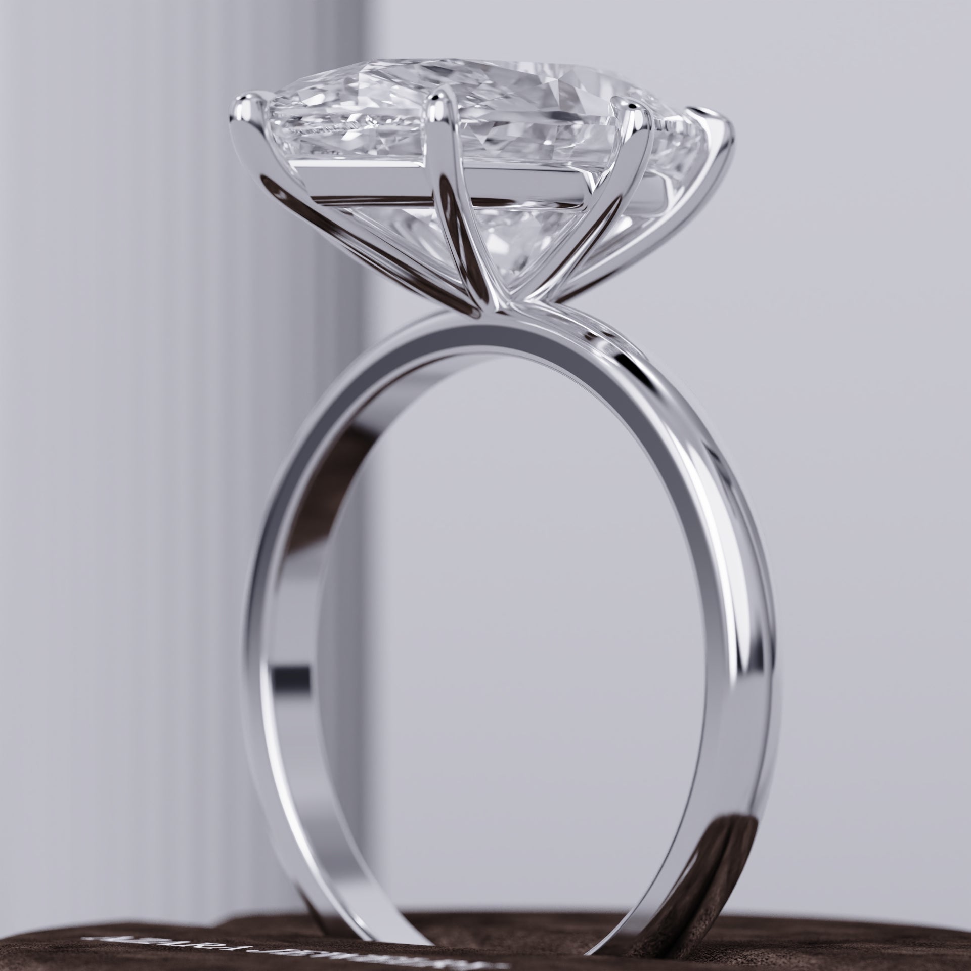 Arvienne Solitaire Pear Lab Diamond Ring