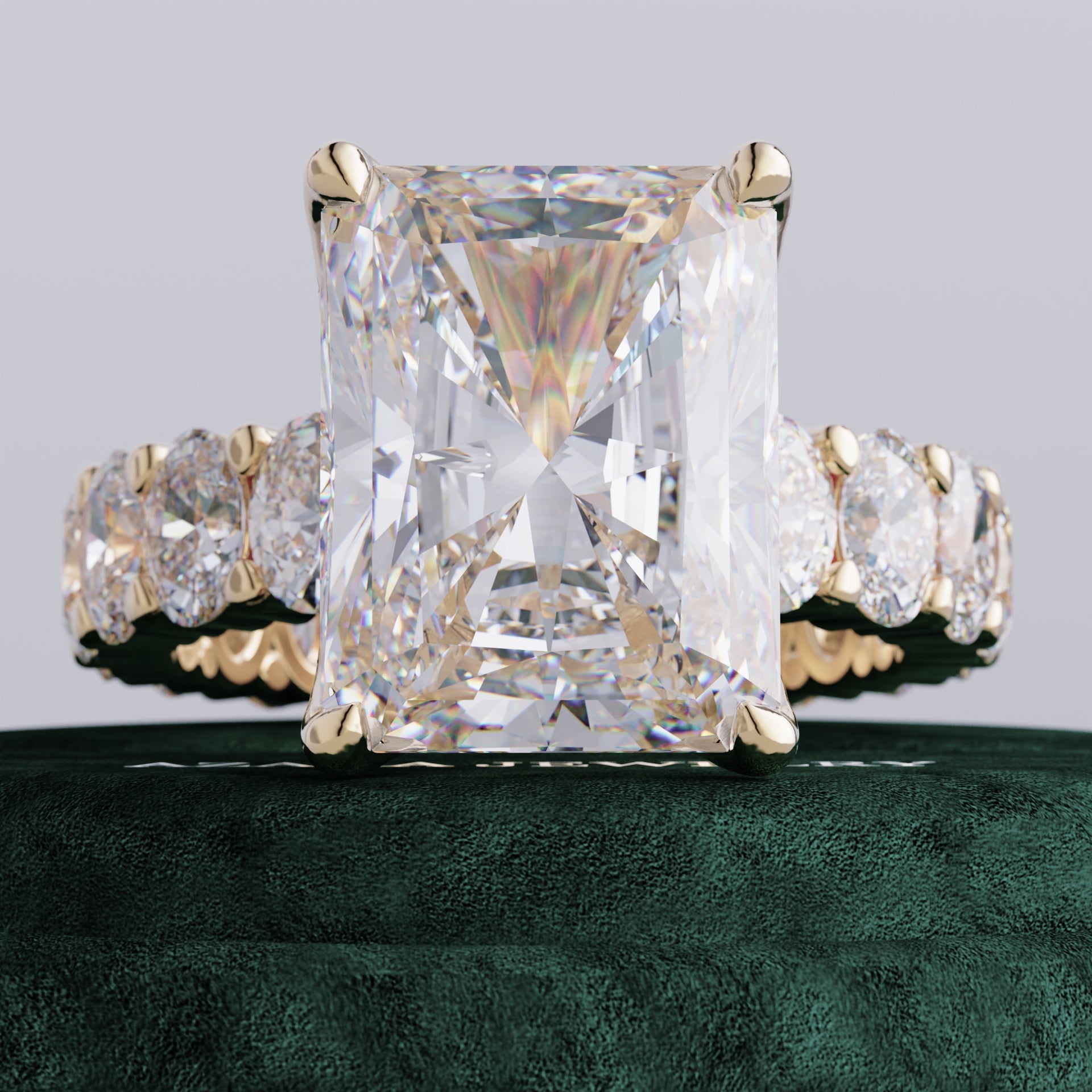 Vaela Full Eternity Radiant Lab Diamond Ring