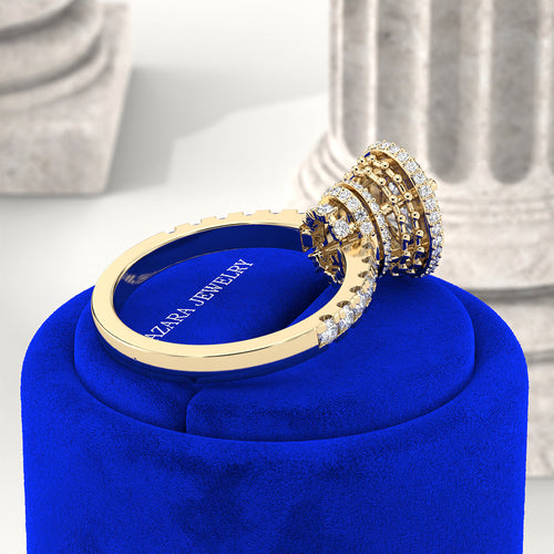Vinterra Halo Oval Lab Diamond Ring hover