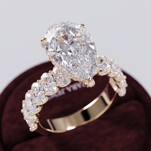 Vow Half Eternity Pear Lab Diamond Ring hover